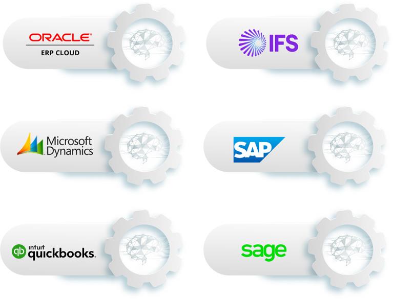 Integrated with global ERPs & Accounting Systems